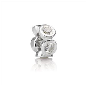 Pandora Clear Lights spacer charm in clear cz